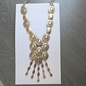 Chico's Gold Medallion Necklace